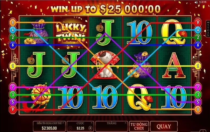 Chơi slot game Lucky Twins đơn giản nhất