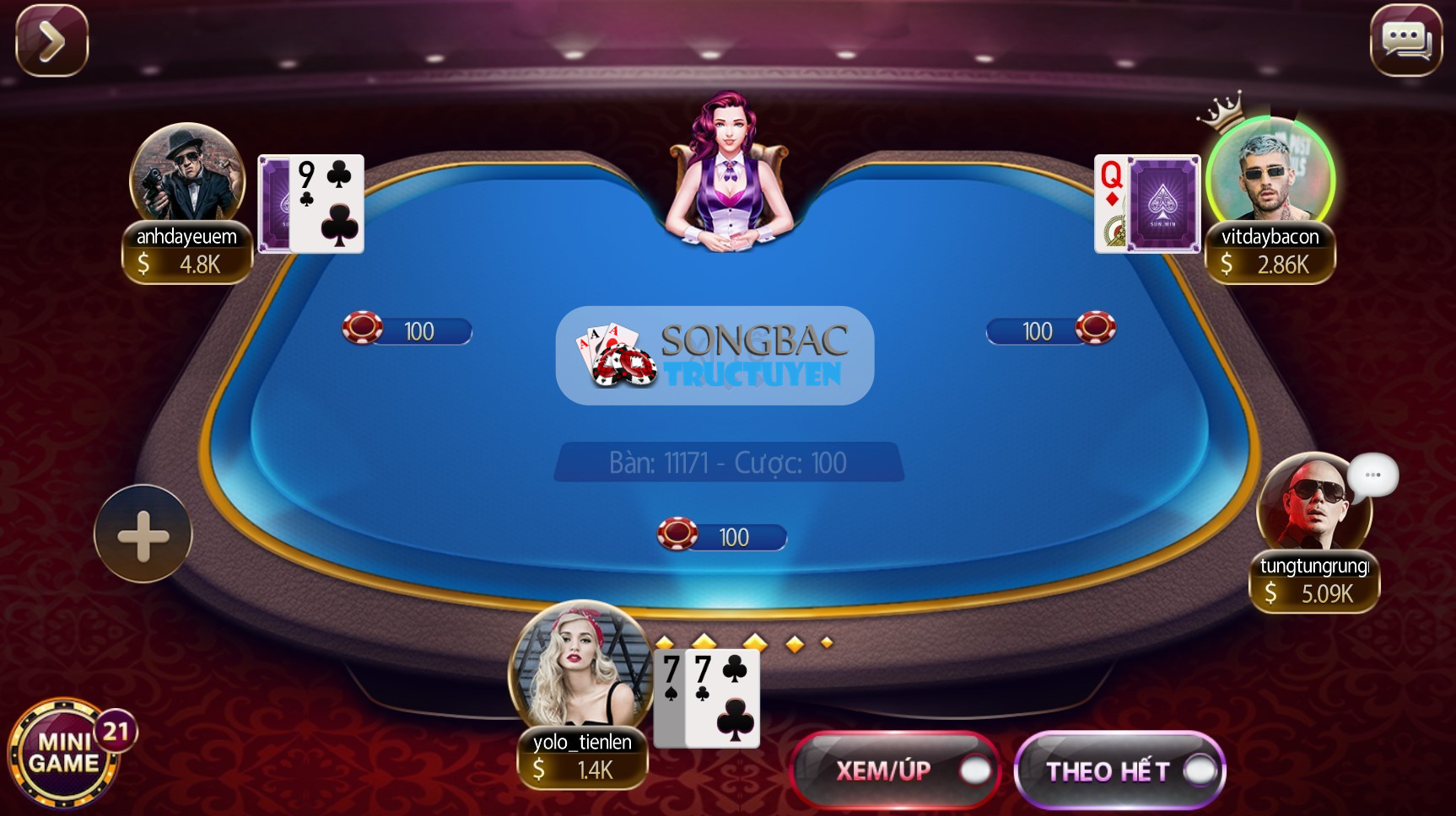 Bài đổi thưởng Poker tại nhà cái King Fun