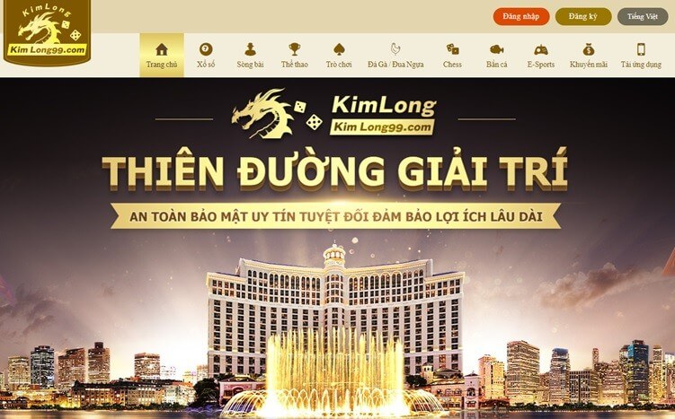 Độ uy tín của sòng bạc kimlong99