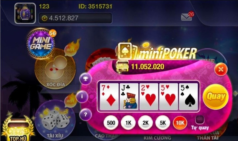 Một vài chiến thuật chơi nổ hũ Mini Poker ngon ăn nhất