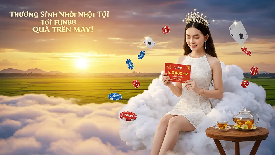thưởng sinh nhật tại Fun88