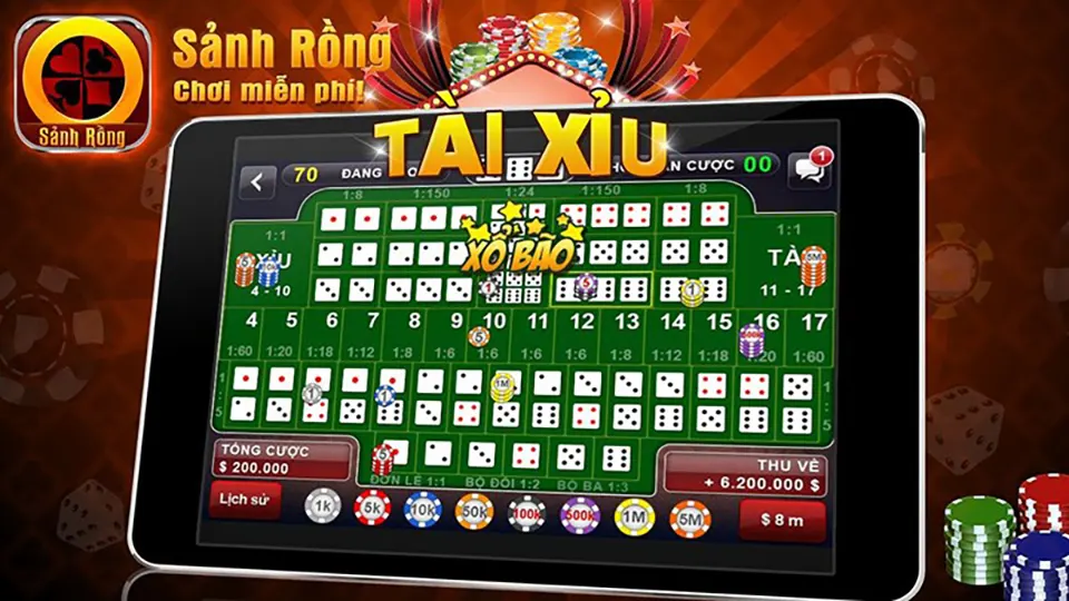 Các loại cược trong tài xỉu